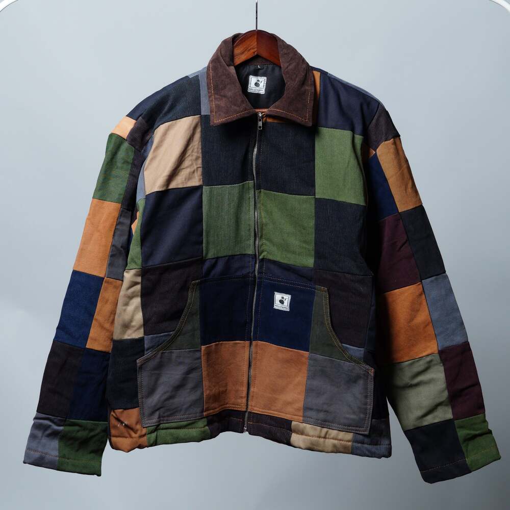 Upcycled Patchwork Jacket Size L